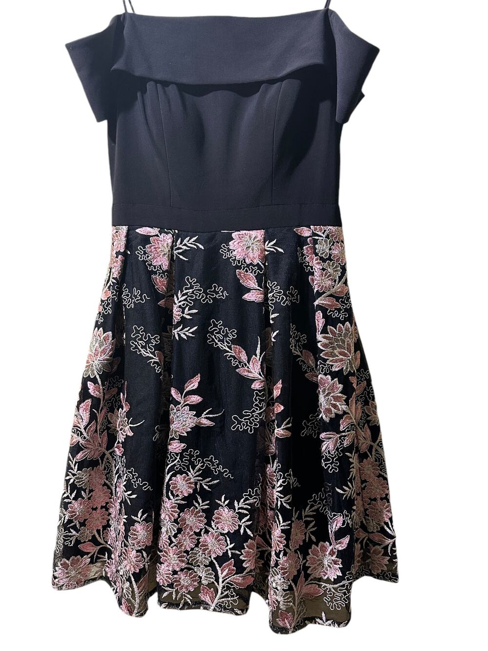 Morgan & Co cocktail dress black and pink Size 7 Junior